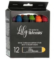 Pack 12 peintures lily vives paintstick huile